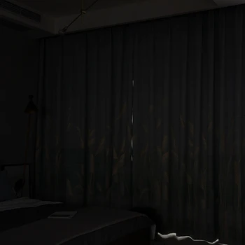 Innermor Dekoro Blackout Užuolaidos, miegamojo lango Žakardo Augalų Uždanga kambarį ir virtuvės Individualų