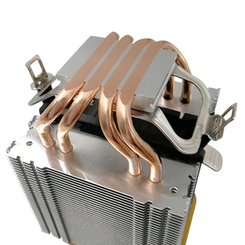 KIETAS AUDRA 4 Šilumos Vamzdžiai Dviguba Bokštas CPU Radiatoriaus Vario Vamzdis LED Šviesos Universalus Multi-Platform (Vienas Ventiliatorius 4-Wire, Jokios Šviesos)