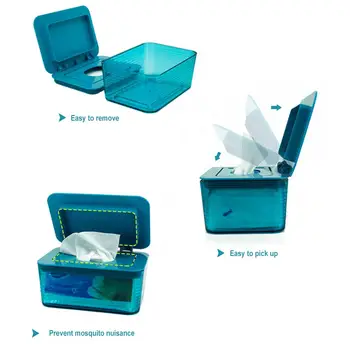Sauso Drėgno Audinio, Popieriaus Atveju, Jei Kūdikių Servetėlės Servetėlės Antspaudas Plastiko Desktop Storage Box Namų Audinių Bakas