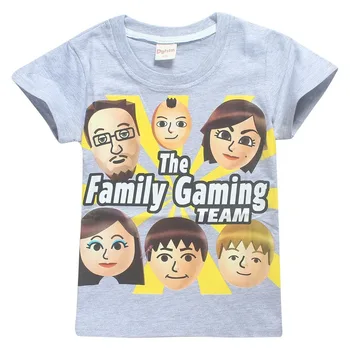 Fgteev šeimos žaidimas marškinėliai Mergaitėms, Vaikams, T Marškinėliai Berniukams trumpomis Rankovėmis padėkos Tees Vaikų Medvilnės juokinga Viršūnės
