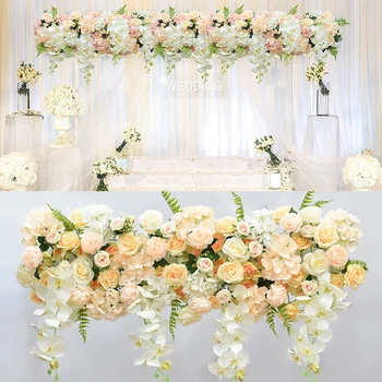 šilko medžiagos, gėlių fonas pagrindinės durys, dizainas gėlės sode vestuvinė arka
