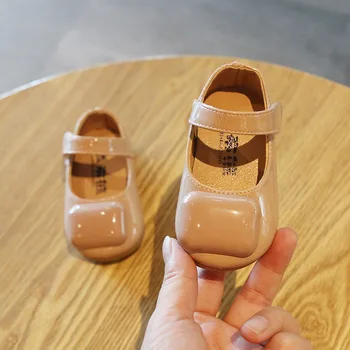 MXHY 2019 Naują Aikštėje gryna spalva kūdikių bateliai 1-3 metų amžiaus kūdikiui vaikščioti pėsčiomis minkšto dugno batai princess bateliai Dydis 15-25