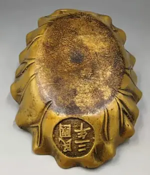 Kinijos Ranka Raižyti Lotus lapų žalvario Namų Dekoro Moliuskui Smilkalų Degiklis Statula