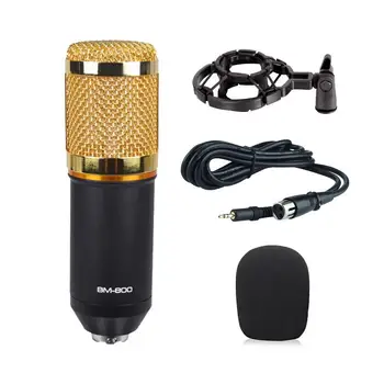 Kondensatoriaus Mikrofonas Karaoke, Garso Įrašymo Mikrofon 3.5 Mm Laidinio Smūgį Tvirtinimas Studios Transliavimo Etapo Veiklos