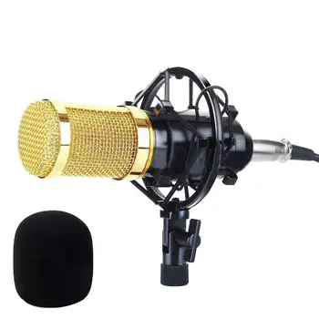 Kondensatoriaus Mikrofonas Karaoke, Garso Įrašymo Mikrofon 3.5 Mm Laidinio Smūgį Tvirtinimas Studios Transliavimo Etapo Veiklos