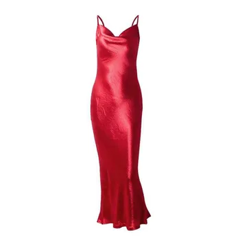 Moterų Vasaros Suknelė Tencel Elegantiškas Bodycon Šalis Suknelės Kietas Rankovių Puoštas Suknelė Raudona Balta Suknelė Suknelė Moterims 2021