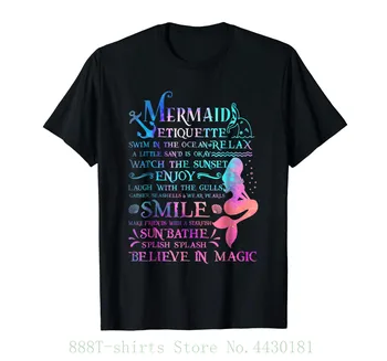 Moterų Tee Undinė Etiketo Iš Lieve Magic Shirt Marškinėliai trumpomis Rankovėmis Harajuku seksualus Vasaros