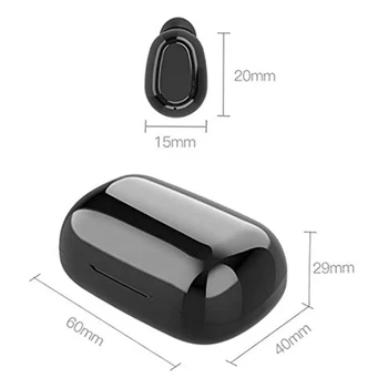Bluetooth 5.0 Ausinės Belaidžio LED Ekranas TWS Stereo Sporto Vandeniui Stereo Ausinių laisvų Rankų įrangos Ausinių, Rožinis