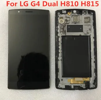 Originalus naudojamas 90% naujas LG LG G4 dual H818 H819 H818N Pakeitimas LCD Ekranas + Touch Ekranas skaitmeninis keitiklis Asamblėjos LG G4