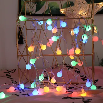 10m, 6m Pasakų Girlianda LED Kamuolys String Žibintai Vandeniui Kalėdų Eglutės papuošalus Namo Lauko Vestuvių Dekoro Baterija