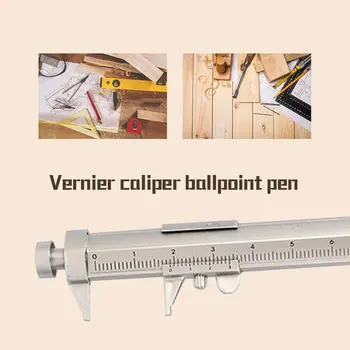 Daugiafunkcis Gelio Rašalo Rašiklis Vernier Suportas Roller Ball Pen Raštinės reikmenys Ballpoint Praktinių Nešiojamų ABS