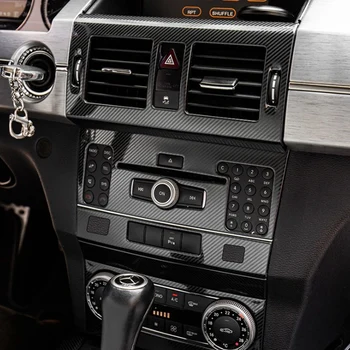 Automobilių Nerūdijančio Plieno Konsolė CD, Oro Kondicionavimo sistema Rėmas Padengti Apdaila Mercedes Benz GLK X204 2008-