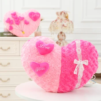 Candice guo pliušinis žaislas myliu tave vestuvių dovana meilužis romantiška rožė gėlių širdies sofos pagalvėlių poilsio pagalvių kūdikio gimtadienio proga 1pc