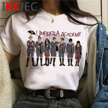 Umbrella Academy t-shirt moterims, grunge spausdinti pora drabužių marškinėlius (t-shirt streetwear