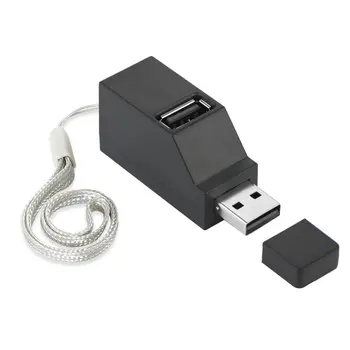 Greitųjų 3 jungtys USB 2.0 Multi HUB Splitter Plėtra Patogus Dalys Desktop PC Nešiojamas Adapteris Hub