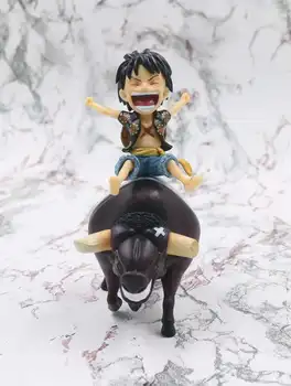 Anime One Piece Beždžionė D Luffy Bull GK Statula Kolekcines Pav Modelis Žaislas 12CM