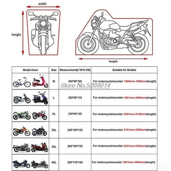 Motociklo apima UV anti už cafe racer bmw f800st 650 sv crf230f keturiasdešimt aštuonių cmx harley 
