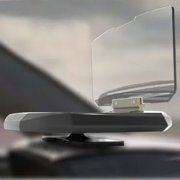 Stiklo Telefono Navigacijos Projektorius HUD Laikiklis Laikiklis Lankstymo GPS palaikymu Greičio Įspėjimo Head Up Display Automobilių Stovas Reguliuojamas