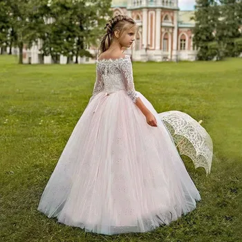 Mergina Suknelės Vestuvėms Inscenizacija Suknelės Vaikams Prom Dress Up Šventosios Komunijos Suknelės Mergaitėms