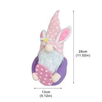 Easter Bunny Gnome Apdailos Velykų Beveidis Lėlės Pliušinis Žaislas Easter Bunny Gnome Apdailos Velykų Beveidis Lėlės Pliušinis Žaislas