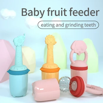 Naujagimio Pacifiers Vaisių Finansuojančiojo Su Baby Soft Teethers Vaikai Šviežių Maisto Produktų Lesinimo Priemonė Maisto Kokybės Silikono Spenelių Žindukų