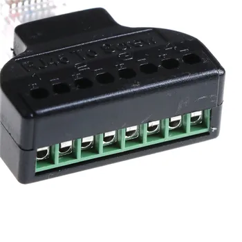 1Pc RJ45 Ethernet Vyrų ir 8 Pin AV Gnybto Varžtas Adapteris Keitiklis Bloko Kištuką