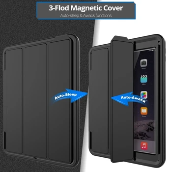 Haweel Tablet Case For iPad 9.7 (2018 m.) (2017 m.), 3 kartus Magnetinio Apsaugos Atveju su Smart Cover 