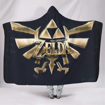 Zelda Gobtuvu Antklodė 3D Atspausdintas Jaukus Minkštas Mesti Antklodę Suaugusių Moterų, Vyrų, Nešiojami Mesti Antklodės 02
