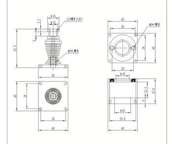 Vandeniu aušinamas V6 hotend ekstruzijos rinkinys 1.75 mm 0,4 MM, aukštos temperatūros spausdinimo Ekstruderiu 