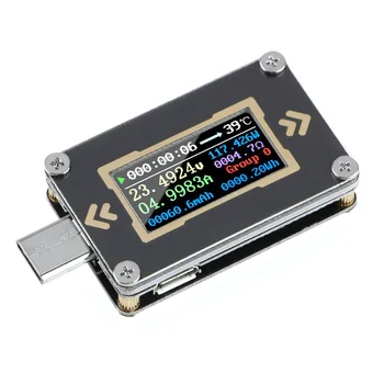 FNC88 Tipas-C PD Sukelti USB-C Voltmeter Ammeter Įtampa 2 Būdas Srovės Matuoklis Multimetras PD Kroviklis USB Testeris Multimetras