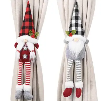 Kalėdų Langų Dekoracijas, Mielas švedijos Gnome Lėlės Užuolaidų bakų tvirtinimo Kablys Namų Dekoro Atostogų
