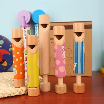 Animacinių Filmų Medienos Skaidrių Švilpukas Žaislas Vaikams Žaislas Muzikos Instrumentas, Kūdikių Bamblys Berniukų, Mergaičių