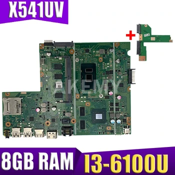 Akemy Nauja Asus X541UVK X541UJ X541UV X541U F541U R541U plokštė nešiojamas plokštė W/ 8GB RAM/I3-6100U GT940M