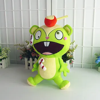 Aukščiausios kokybės Happy Tree Friends anime pliušinis lėlės HTF Nutty pliušiniai žaislai 38cm