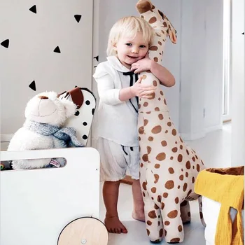 Naują Šiaurės Kūrybos Paprastas ir Mielas Žirafa Lėlės Pliušinis Žaislas Pagalvę Lėlės Miega Pagalvę Gali Atsistoti Vaikas Partneris Gimtadienio Dovana