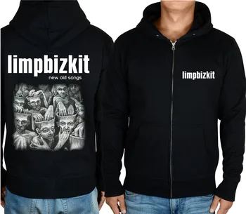 9 rūšių žiemos shell šilta striukė Limp Bizkit Roko hoodies punk mirties Black metalo Užtrauktuką palaidinukė Viršutiniai drabužiai sudadera mikrofonas