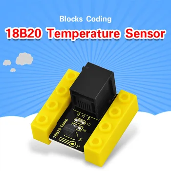 Kidsbits Blokų Kodavimas 18B20 DS18B20 Temperatūros Jutiklis Aptikimo Jutiklis Modulis Arduino KAMIENINIŲ Programavimo Švietimo