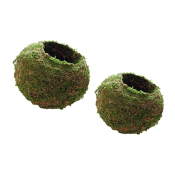 2vnt Moss Ball, 6cm, 9cm Sodinamoji Puodą, Kostiumas Orchidėjų Ar Augalų Sodo Puošmena