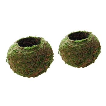 2vnt Moss Ball, 6cm, 9cm Sodinamoji Puodą, Kostiumas Orchidėjų Ar Augalų Sodo Puošmena
