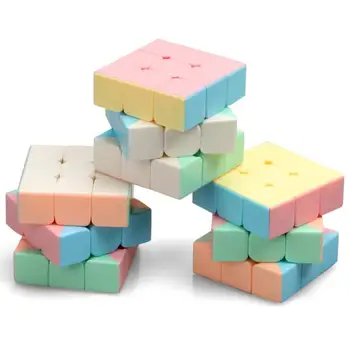 1pcs Ma Caron Spalva 3x3x3 Trijų Sluoksnių Magic Cube Kūrybos Kubas Spalvingos Dekoracijos Vaikams Vaikų Švietimo Žaislas