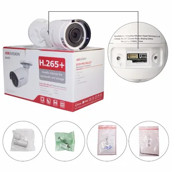 Hikvision 16CH Stebėjimo kamerų Komplektas 8MP Saugumo kamerų Sistema 16CH POE NVR + 16Pcs 8MP POE IP Camera H. 265 VAIZDO Vandeniui