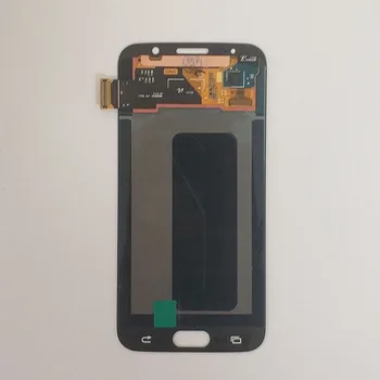 Super Amoled skystųjų kristalų (LCD Samsung Galaxy S6 Jutiklinis Ekranas skaitmeninis keitiklis Asamblėjos G920 G920F +Juostos+Įrankiai