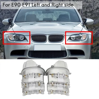 Naujas-BMW E90 E91 IGS 328I 335I M3 LED Posūkio Signalo Lemputė Diodų Indikatorių Modulis Kairės ir Dešinės 63127245813 63127245814