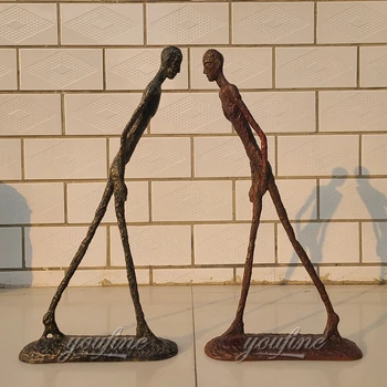 60cm Giacometti Bronzinė Skulptūra Bronzos Pėsčiomis Vyras Skulptūra Abstraktaus Šiuolaikinio Meno Bronzinė Statula Namų Dekoro Priedai Amatai
