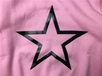 Nauji Aukštos Vyrų Pink Star 3D spausdinimo džentelmenas Hoodies Bliuzoną su gobtuvu Palaidinės aksomo Medvilnės Drake Tirštėti Vilnos #d70