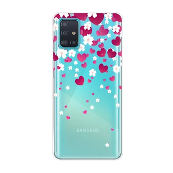 Samsung Galaxy M51 Atveju plonas Skaidrus Aišku, Minkštos TPU silicio Telefono Galinį Dangtelį Samsung M51 Atvejais, Kriauklių M 51 2020 m.