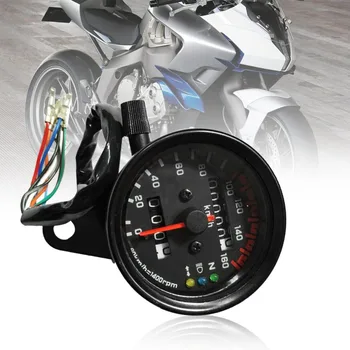 Universalūs Motociklo Spidometro Ridos Matuoklis Dual Greičio Matuoklis su LCD Indikatorius Derliaus Priedų Pakeitimo