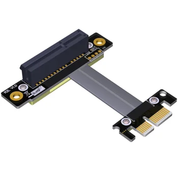 PCIe 3.0x1 PCI-E x4 prailginimo laido adapteris x1 pcie 1x 4x paramos tinklo plokštė kietasis diskas kortelės dvejopo stačiu kampu VDA