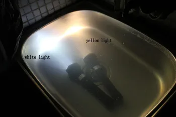Nardymo Žibintuvėlį, Fakelą XM-T6 LED Lemputė, Vandeniui 18650 akumuliatorius balta geltona šviesa Povandeninių Narų apšvietimas