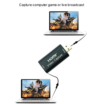 Mini HD 1080P HDMI USB 2.0 Video Capture Card Game Įrašymo Grabber Langelį PC Kompiuteris 